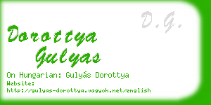 dorottya gulyas business card