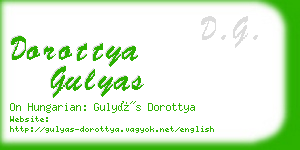 dorottya gulyas business card